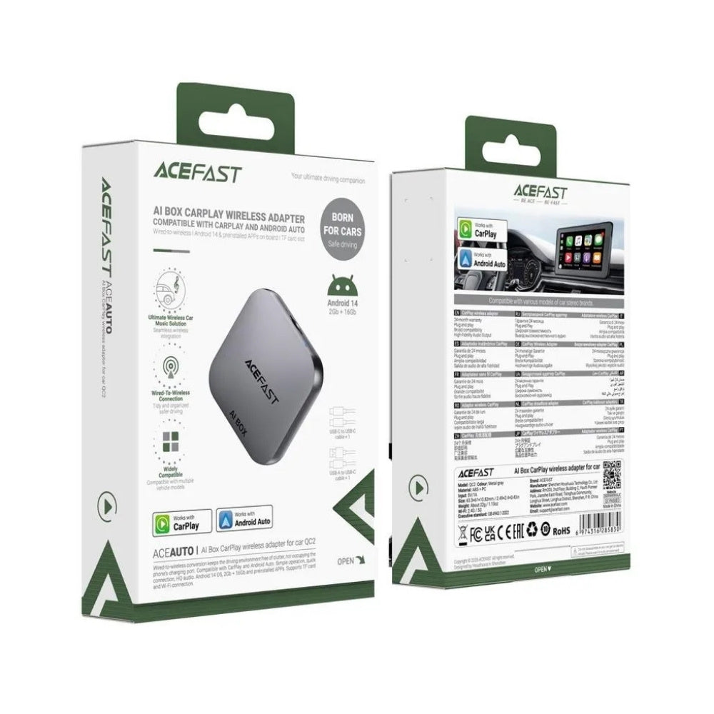 Acefast AI Box CarPlay QC2