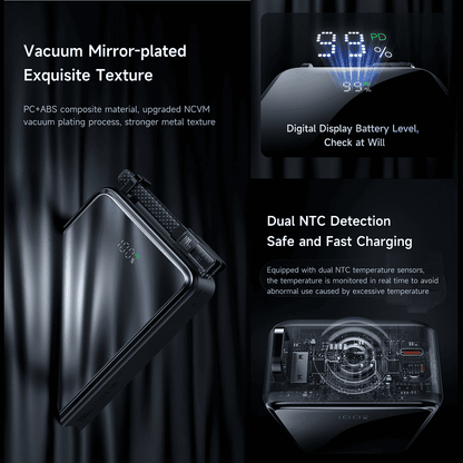 Mcdodo MC-0561 100W Digital Display 25000mAh Power Bank with Built-in Cable - Saleshubstore