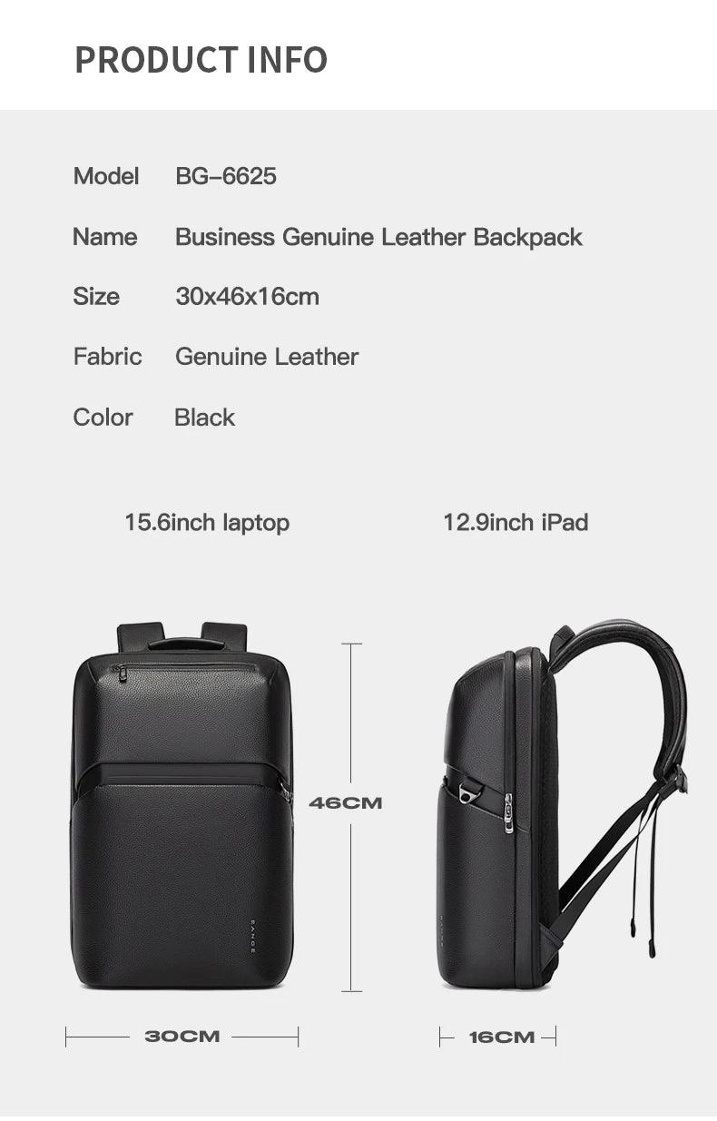 Bange 6625 Leather Laptop Backpack - Saleshubstore