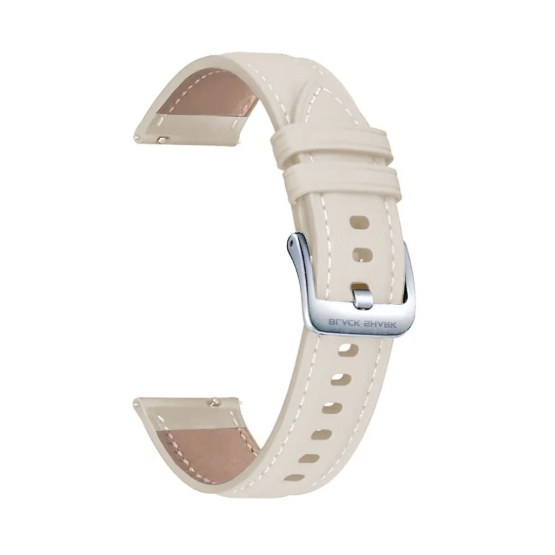 Black Shark Leather Watch Strap