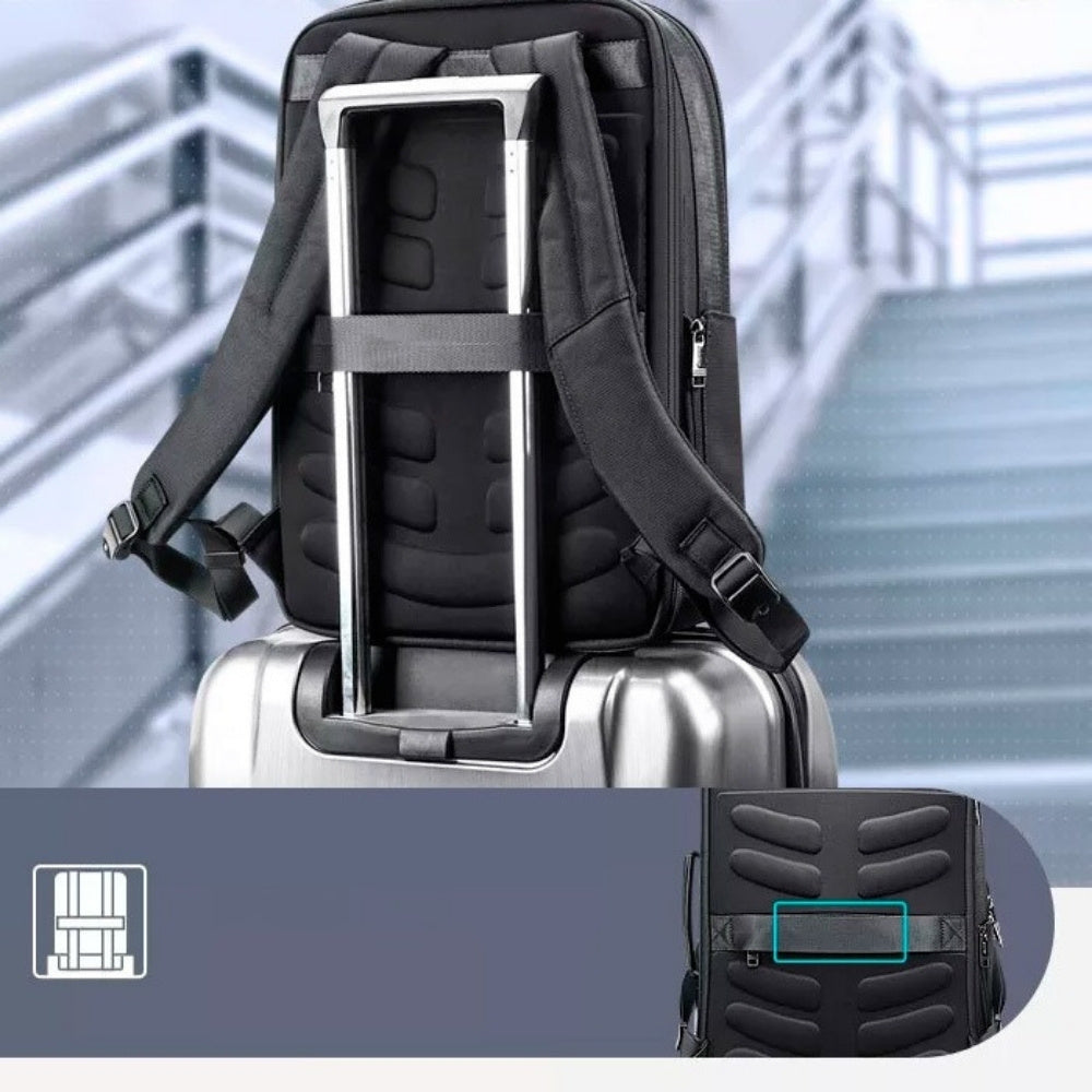 Bopai Leather Laptop Backpack