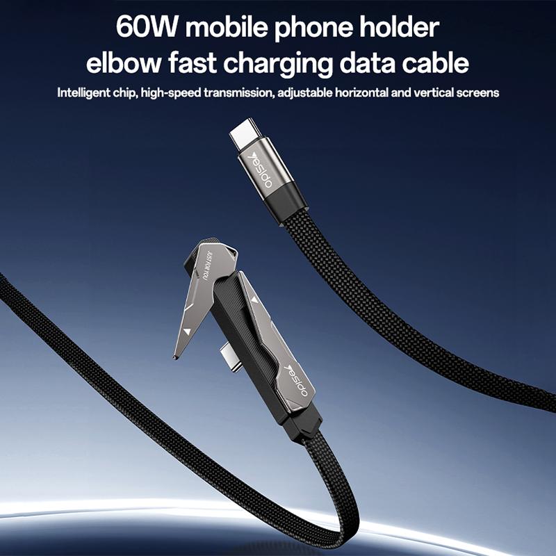 Yesido CA207 60W USB-C Cable with Stand