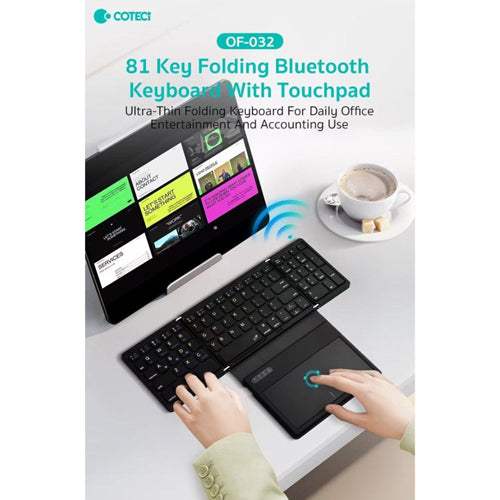 COTECi Folding Bluetooth Keyboard with TouchPad