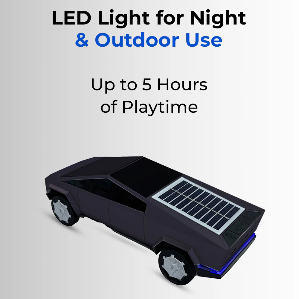 Charome CyberTruck Solar Bluetooth Portable Speaker