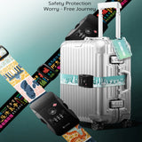 Coteci TSA Lock Luggage Strap with Tag - World Architecture