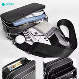 Coteci Luxury Genuine Leather Square Satchel Bag