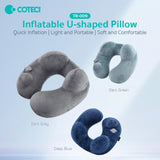Coteci Portable Foldable U-Shaped Inflatable Airplane Pillow