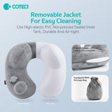 Coteci Portable Foldable U-Shaped Inflatable Airplane Pillow