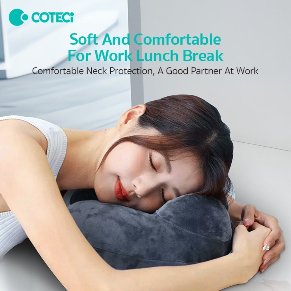 Coteci Portable Foldable U-Shaped Inflatable Airplane Pillow