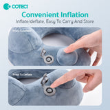 Coteci Portable Foldable U-Shaped Inflatable Airplane Pillow