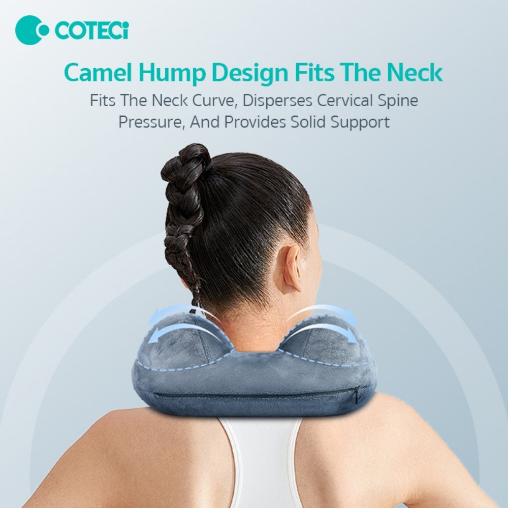 Coteci Portable Foldable U-Shaped Inflatable Airplane Pillow