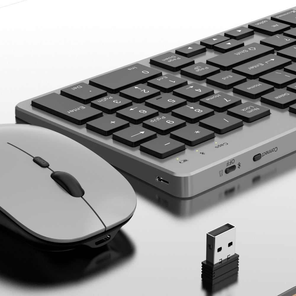 Coteci Slim 102 Keys Wireless Keyboard and Mouse Combo