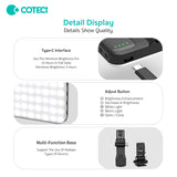 Coteci Tri-Color LED Fill Light – Portable Selfie & Photography Light