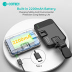 Coteci Tri-Color LED Fill Light – Portable Selfie & Photography Light