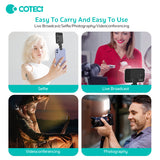 Coteci Tri-Color LED Fill Light – Portable Selfie & Photography Light