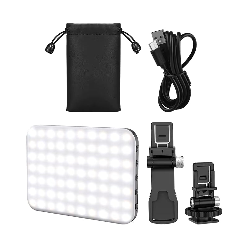 Coteci Tri-Color LED Fill Light – Portable Selfie & Photography Light
