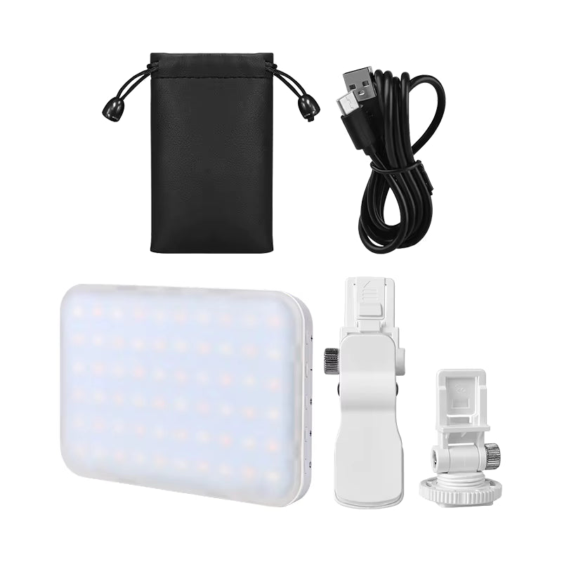 Coteci Tri-Color LED Fill Light – Portable Selfie & Photography Light