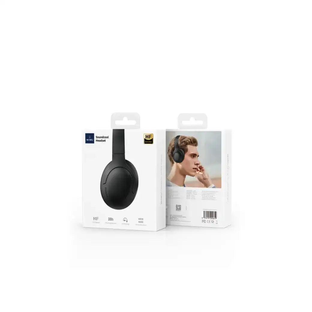 WiWU Sound-cool TD-02 Wireless Headset – Deep Bass, Ultra Comfort, Foldable Design - Saleshubstore
