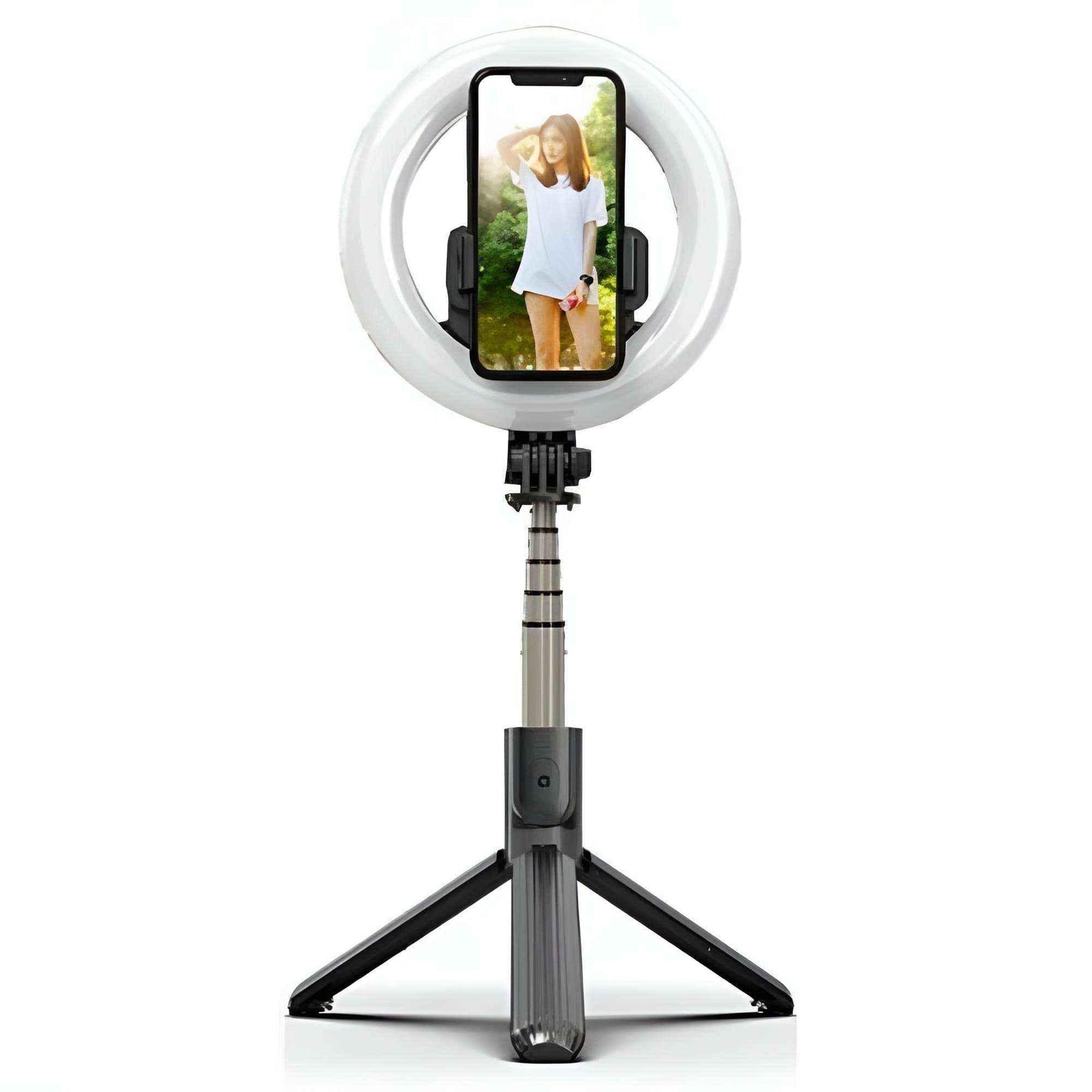 L07 Bluetooth Selfie Stick Tripod with 5 inch LED Ring Light - Saleshubstore