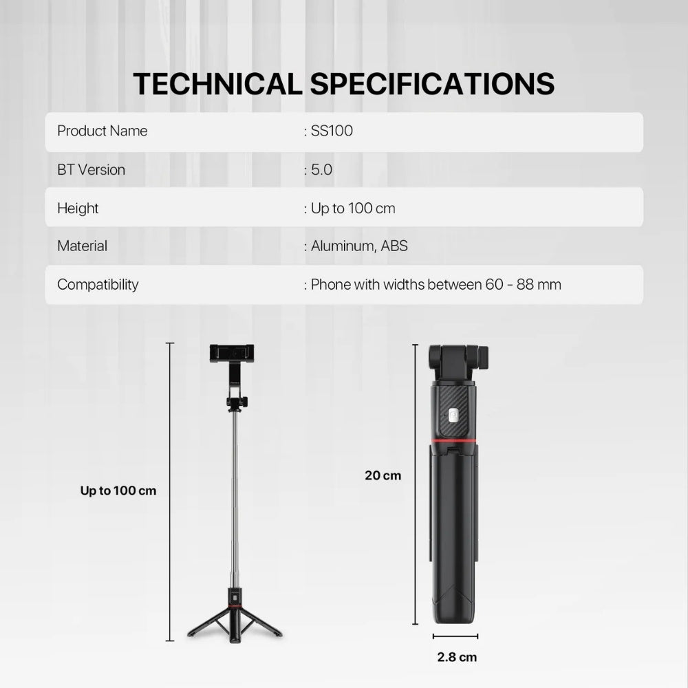 Fantech Selfie Stick Tripod SS100