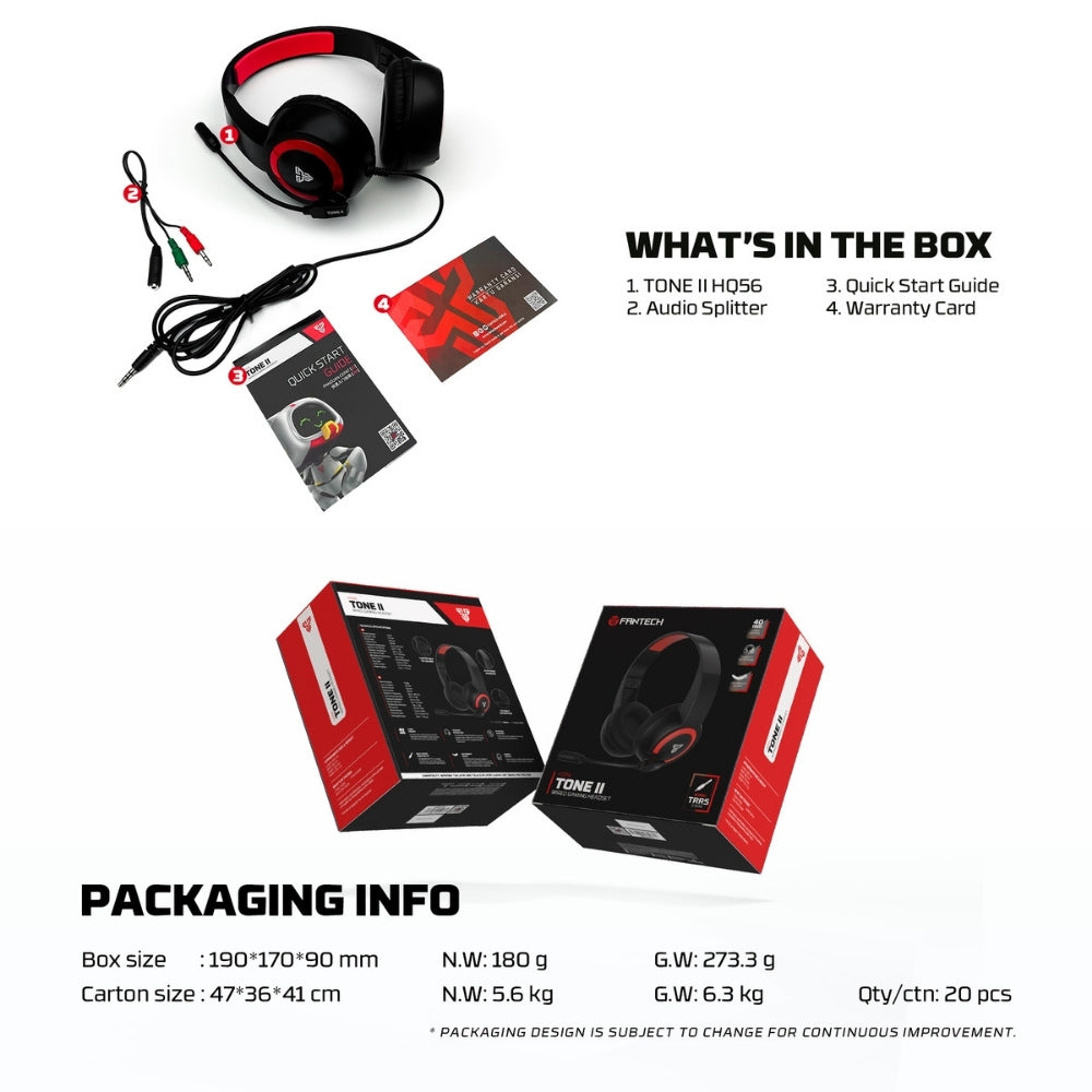 Fantech Tone II Wired Gaming Headset HQ56