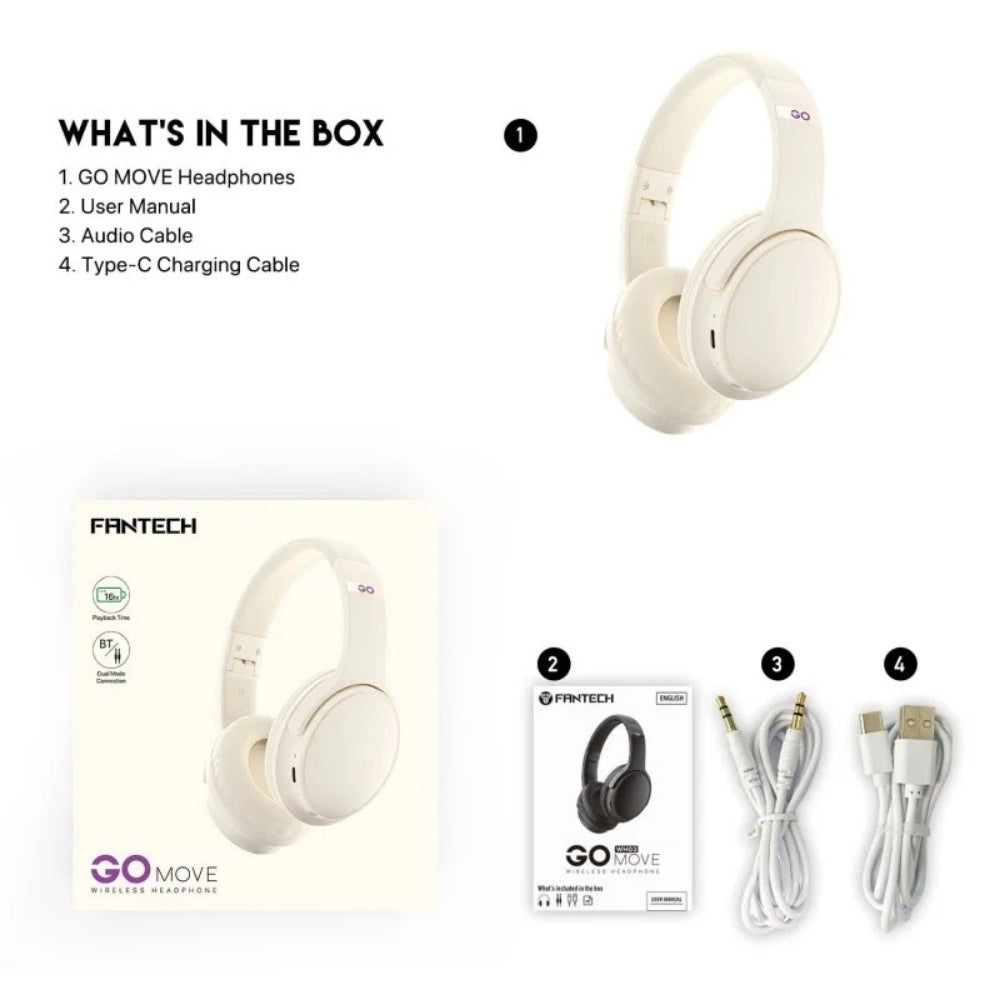 Fantech Wireless Headphone Go Move WH03
