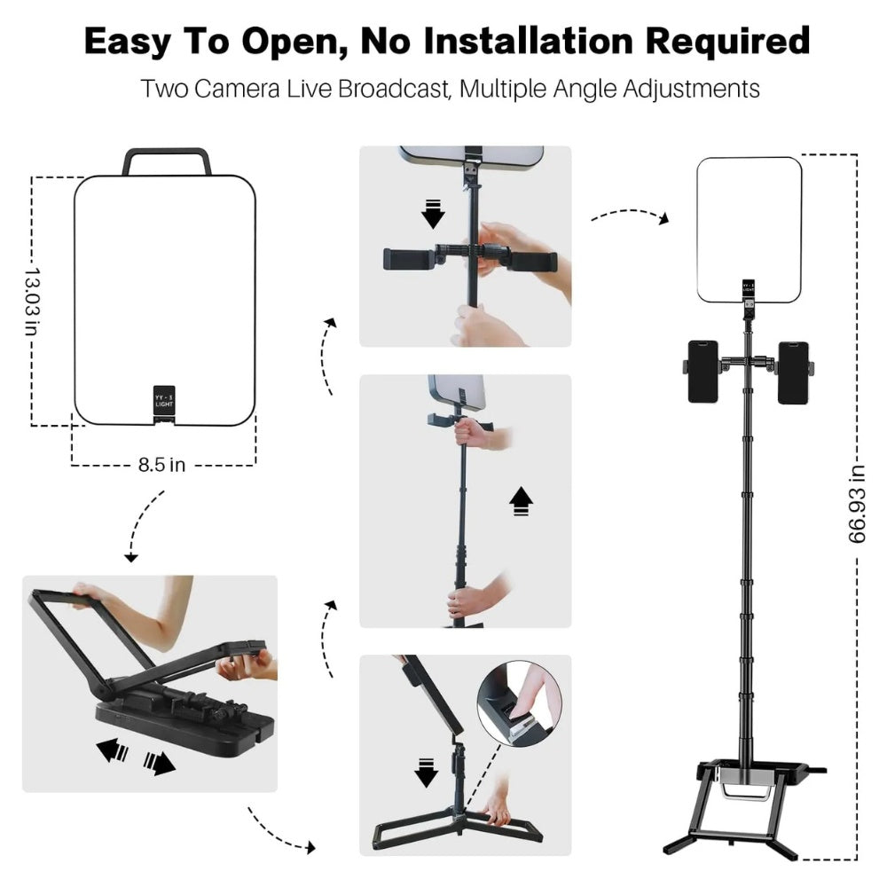 Flat Panel Fill Live Broadcast Rechargeable Lights for Photos and Videos YY-3