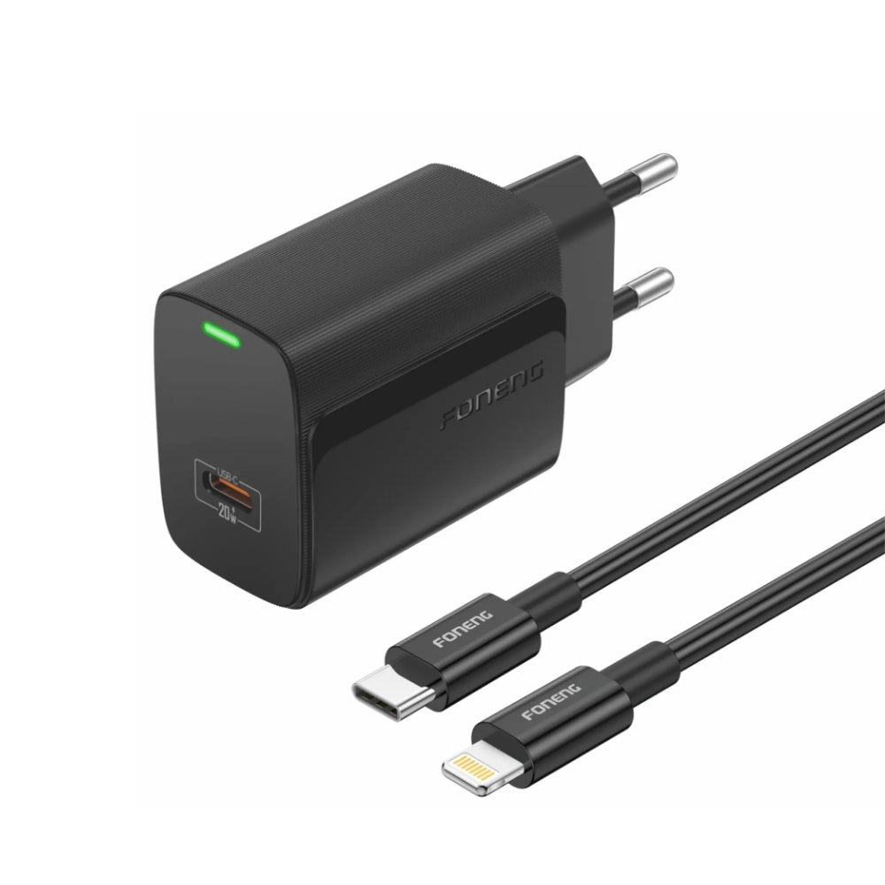 Foneng PD20W USB-C to Lightning Fast Charger Set EU65