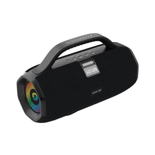Green Lion BoomBeats Wireless Speaker – High-Power Portable Bluetooth Audio (Black)