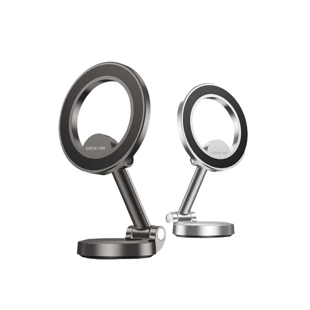 Green Lion MagHold 360 Magnetic Car Mount – 360° Rotation Strong Hold (Silver)