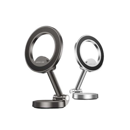 Green Lion MagHold 360 Magnetic Car Mount – 360° Rotation Strong Hold (Silver)