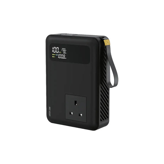 Green Lion Power Vault 270W 30000mAh Power Bank – Ultra-Fast Charging Power Station (Black)