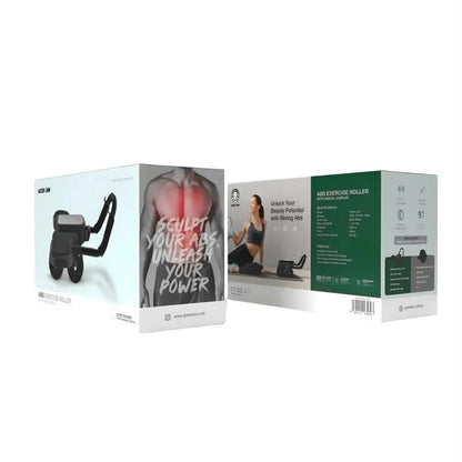 Green Lion Abs Exercise Roller – Core Strength Training Wheel (Black)