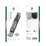 Green Lion X-Foldable Laptop Stand – Adjustable Ergonomic Aluminum Stand (Gray)
