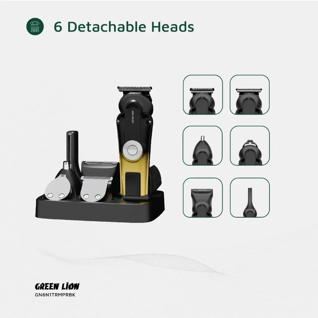 Green Lion 6 in 1 Trim Pro Grooming Kit