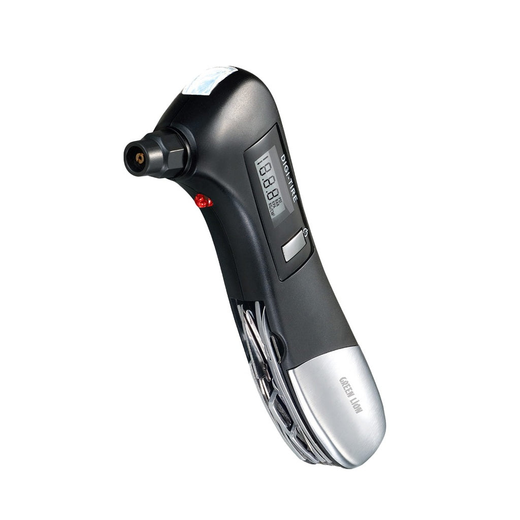 Green Lion Digital Tire Pressure Gauge 9-in-1 Rescue Tool