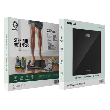 Green Lion Digital Weight Scale – Accurate Body Weight Measurement (Black)