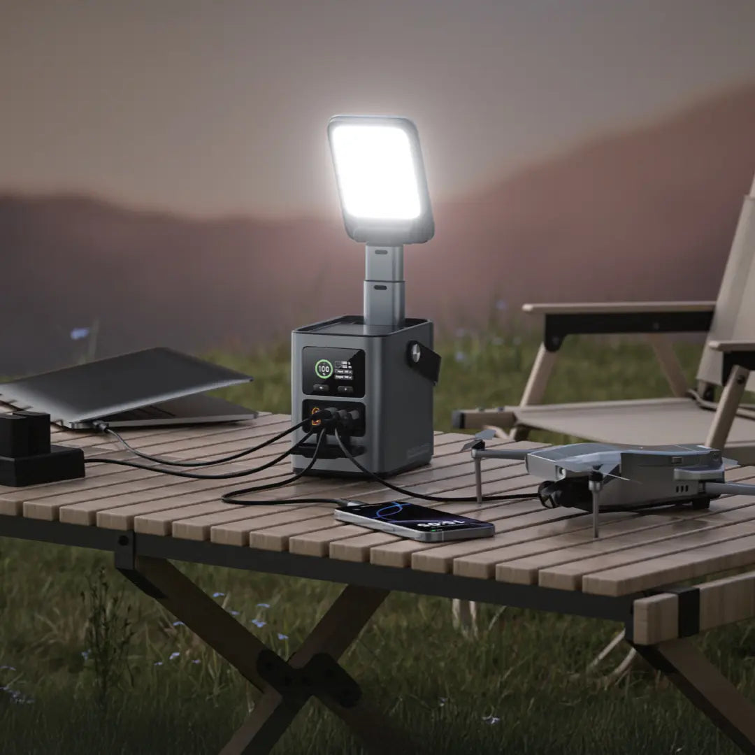 Green Lion Energy Max 60000mAh Power Station 230W – High-Capacity Portable Power Station (Grey)