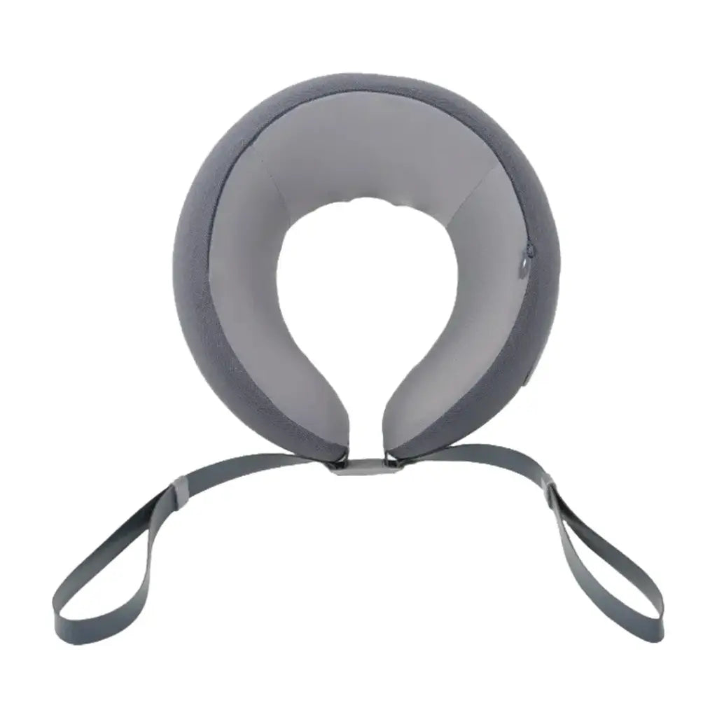 Green Lion Ergonomic Neck Pillow with Built-In Massager – Relaxation & Support (Gray)