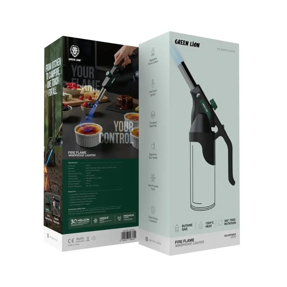 Green Lion Fire Flame Windproof Lighter