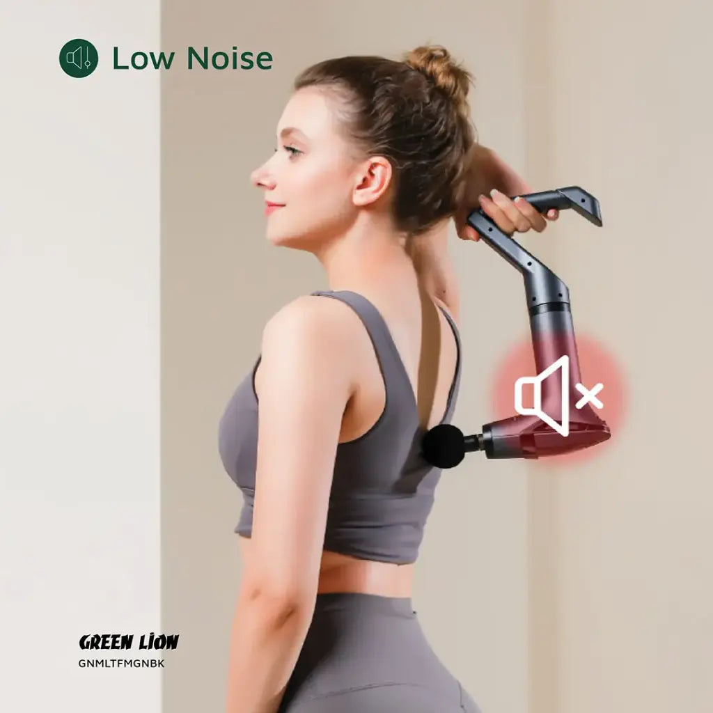 Green Lion GMG-05 Multifunctional Massage Gun – Deep Tissue Muscle Recovery (Black)
