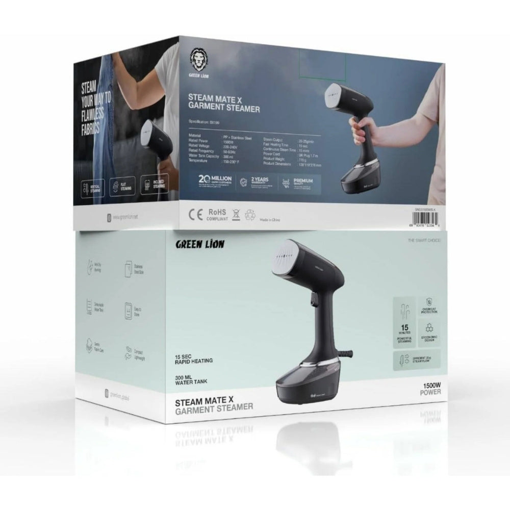 ⁠Green Lion Steam Mate X Garment Steamer