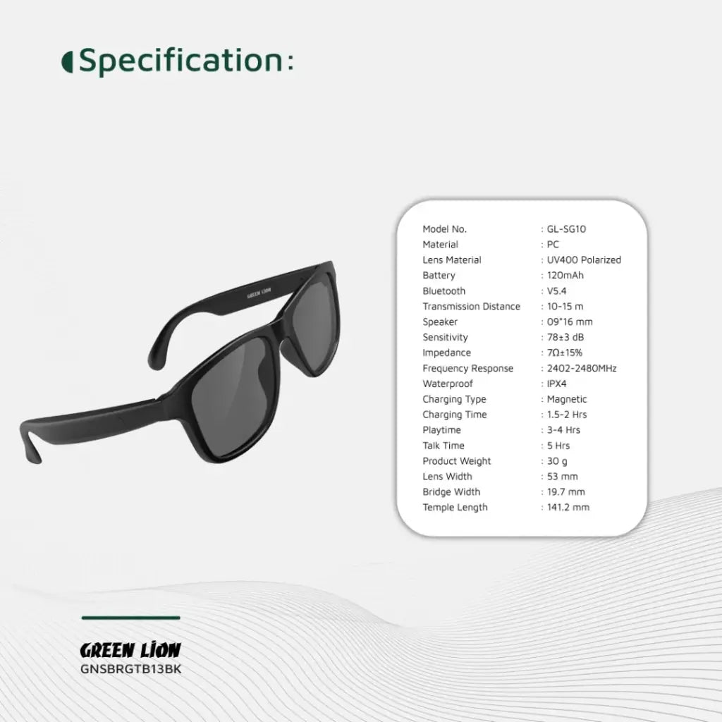 Green Lion Sydney Smart Glasses