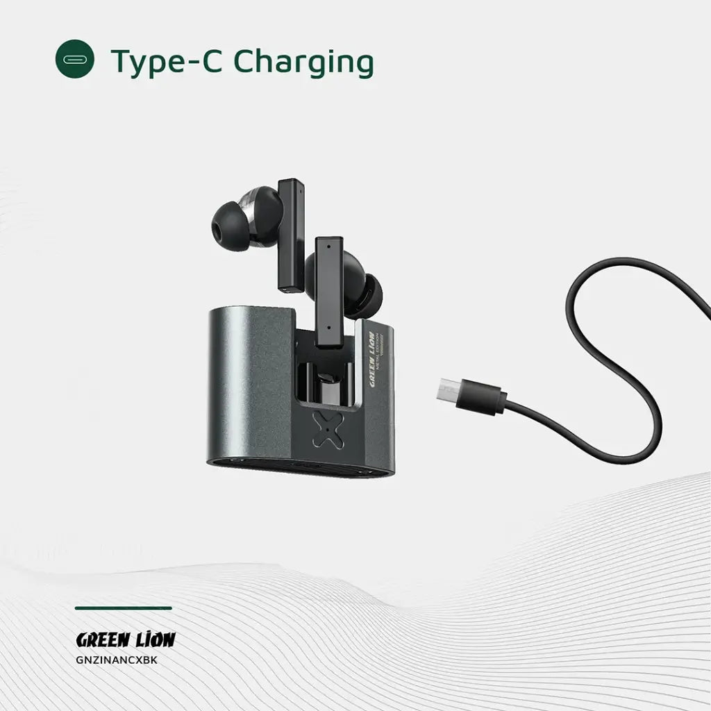 Green Lion ZINC X Metal Earbuds TWS with ANC