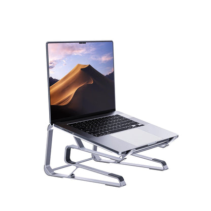 Ergonomic Aluminum Desk Stand - Detachable Laptop Holder - Black - Saleshubstore
