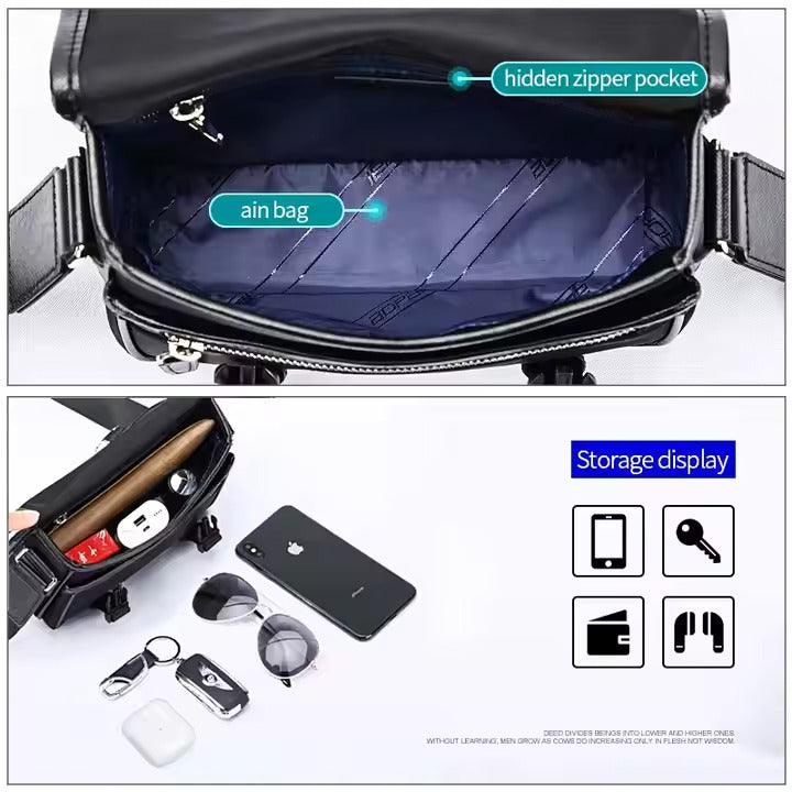 BOPAI Luxury Messenger Bag – Crossbody Satchel Shoulder Bag, Slim Design for Work & Travel (Model B9231) - Saleshubstore