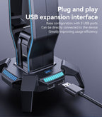 Yesido HB25 RGB Headphone Stand with USB Hub
