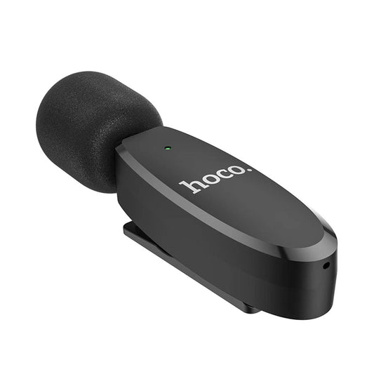 Hoco L15 Crystal Lavaliere Wireless Digital Microphone (USB-C or Lightning) - Saleshubstore