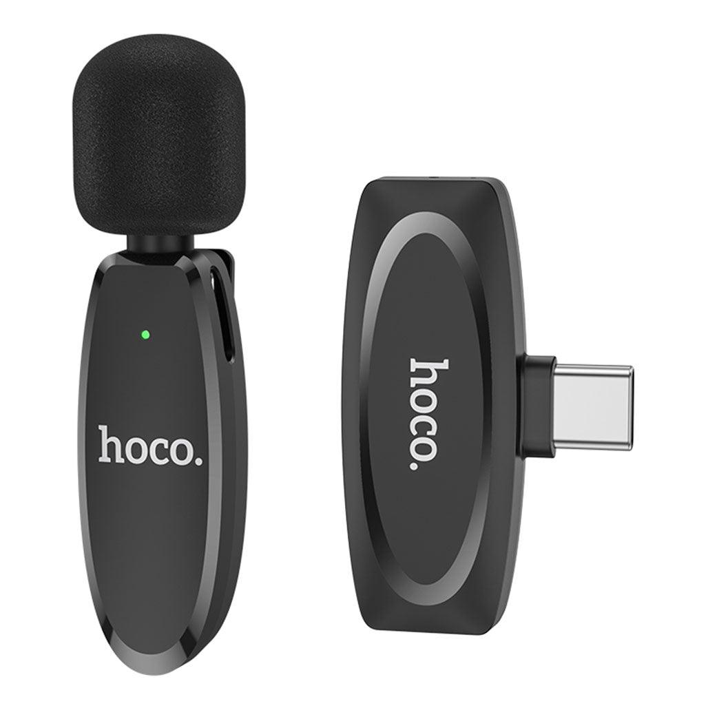 Hoco L15 Crystal Lavaliere Wireless Digital Microphone (USB-C or Lightning) - Saleshubstore