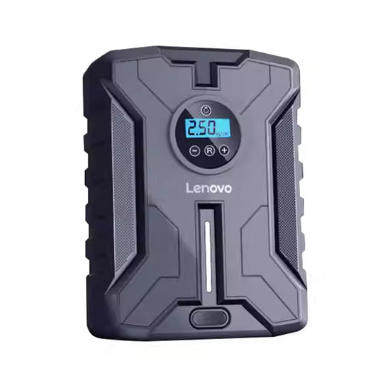 Lenovo HV05-2 Portable Car Tire Inflator – 12V Air Compressor with Pressure Gauge & LED Light